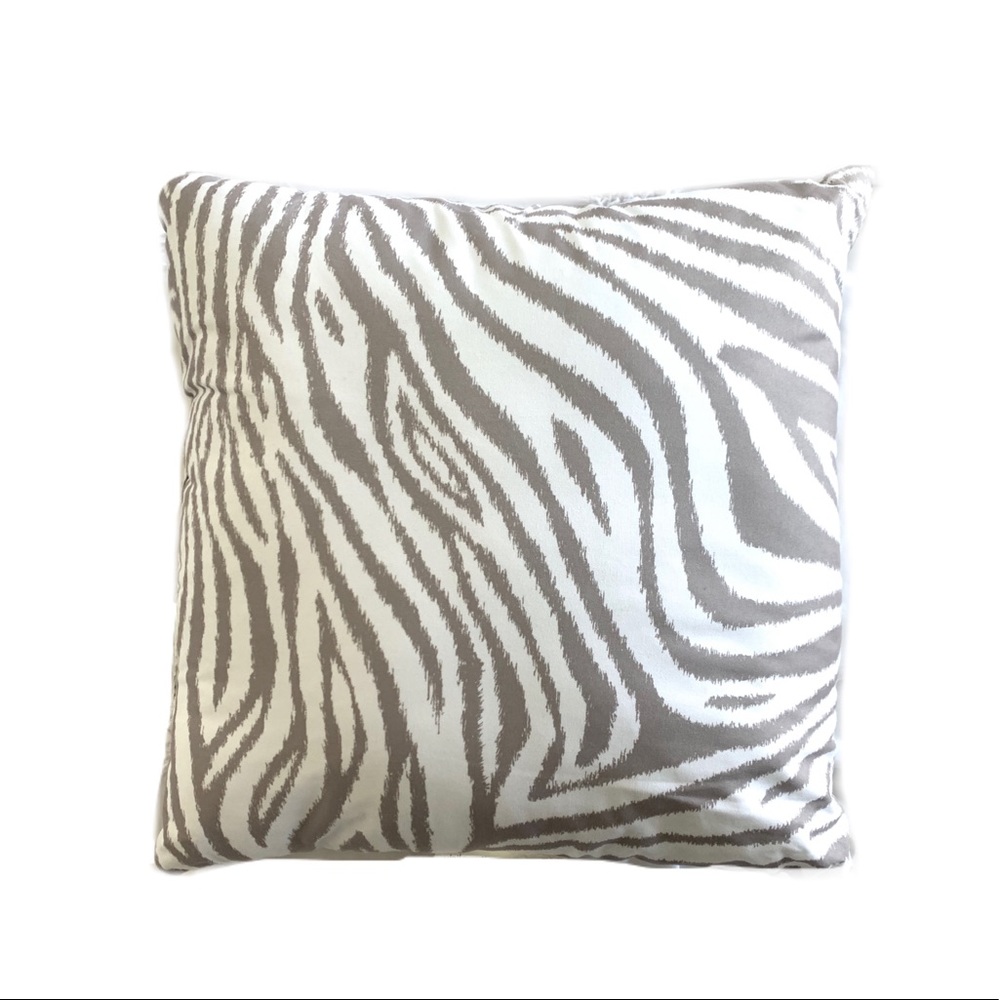 XHILARATION Zebra Print 12x12 Decorative Pillow